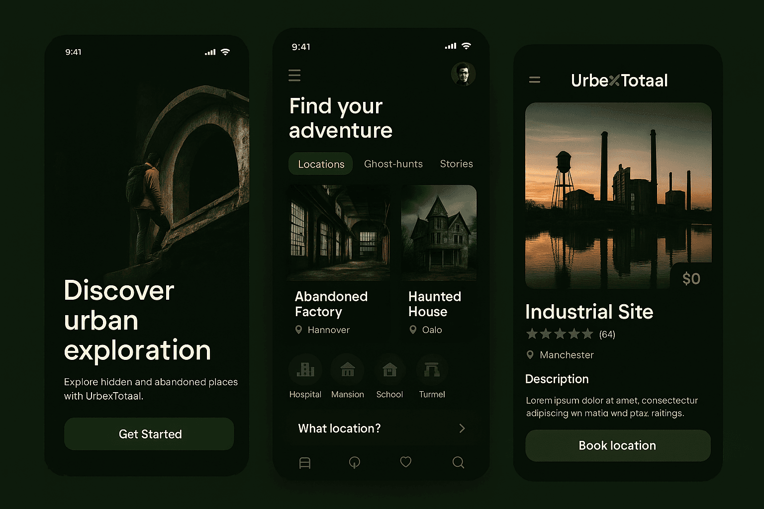 UrbexTotaal app preview